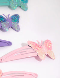 Kids Butterfly Snap Clip 6-Pack - link has visual effect only