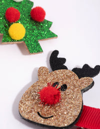 Kids Festive Reindeer & Tree Clips - link has visual effect only