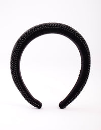 Black Diamante Headband - link has visual effect only