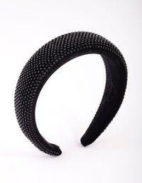 Black Diamante Headband - link has visual effect only