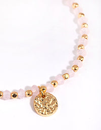 Gold Plated Disc Bracelet - link has visual effect only