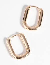 Gold Huggie Hoop Earrings - link has visual effect only