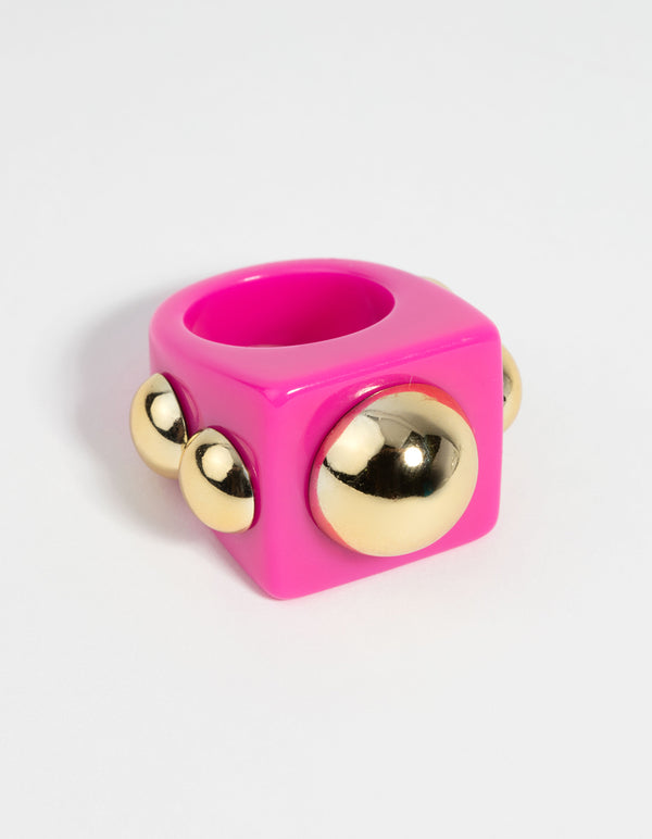 Pink & Gold 90s Ring