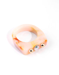 Cream Marble Ring - link has visual effect only