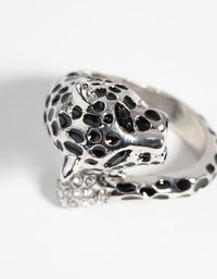 Rhodium Panther Ring - link has visual effect only