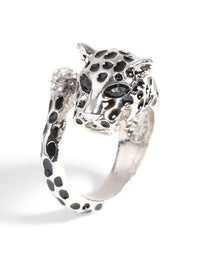 Rhodium Panther Ring - link has visual effect only