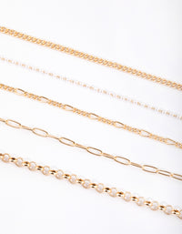 Gold Pearl Choker - link has visual effect only