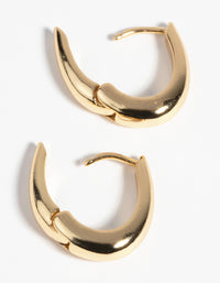 Gold Plated Small Huggie Hoop Earrings - link has visual effect only