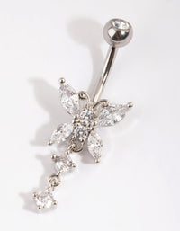 Surgical Steel Butterfly Belly Bar - link has visual effect only