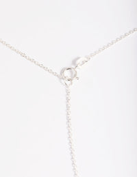 Sterling Silver Cubic Zirconia Heart Necklace - link has visual effect only