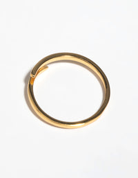 Gold Plated Sterling Silver Polished Band Ring - link has visual effect only