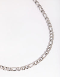 Waterproof Stainless Steel Figaro Necklace - link has visual effect only