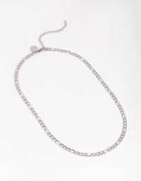 Waterproof Stainless Steel Figaro Necklace - link has visual effect only