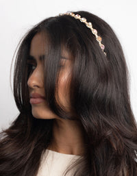 Thread Wrapped Diamante Headband - link has visual effect only