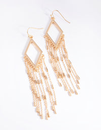 Gold Kite Drop Earrings - link has visual effect only