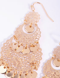 Gold Stamp Drop Earrings - link has visual effect only