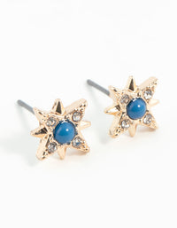 Gold Star Stud Earrings - link has visual effect only