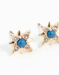 Gold Star Stud Earrings - link has visual effect only