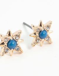 Gold Star Stud Earrings - link has visual effect only