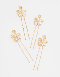 Gold Leaf & Pearl Pin Pack - link has visual effect only