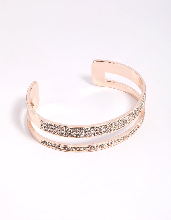 Rose Gold Diamante Bracelet