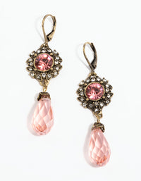 Antique Gold Vintage Pear Drop Earrings - link has visual effect only