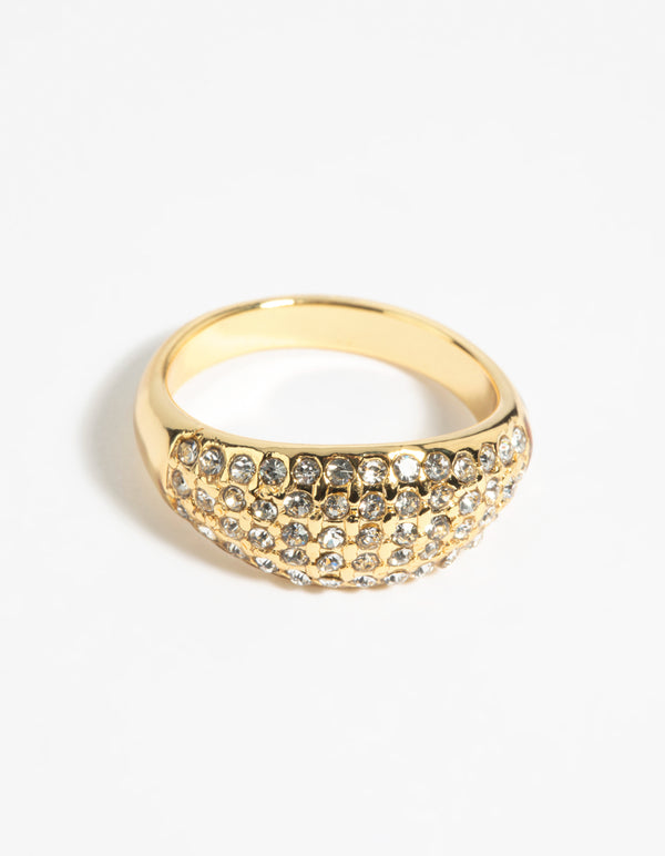 Gold Diamante Ring