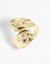 Gold Molten Wrap Ring - link has visual effect only