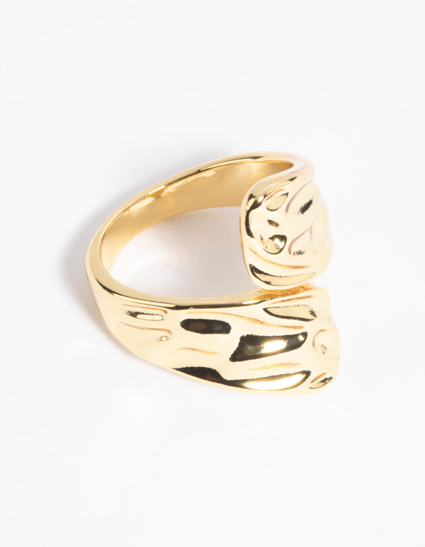 Gold Molten Wrap Ring