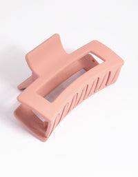 Blush Pink Large Coated Box Claw Clip - link has visual effect only