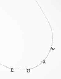 Sterling Silver Love Necklace - link has visual effect only