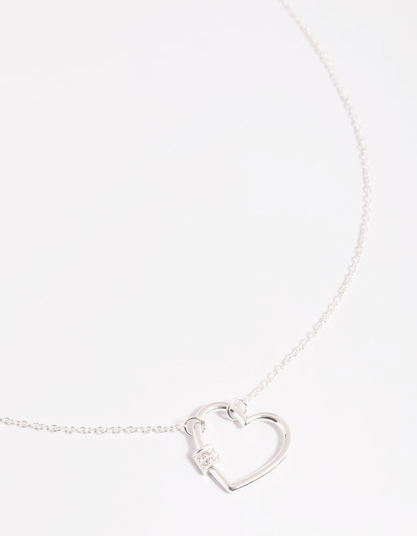 Sterling Silver Heart Pendant Necklace