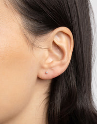 Sterling Silver Micro Stud Earrings - link has visual effect only