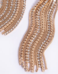 Gold Mixed Tassel Drop Earrings - link has visual effect only