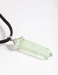 Green Fluorite Shard Cord Necklace - link has visual effect only