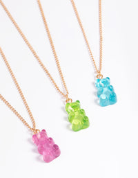 Acrylic Gummy Bear Necklace Pack - link has visual effect only