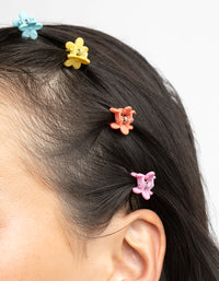 90s Multi Mini Flower Claw Clip Pack - link has visual effect only