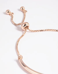 Rose Gold Simple Toggle Cuff Bracelet - link has visual effect only