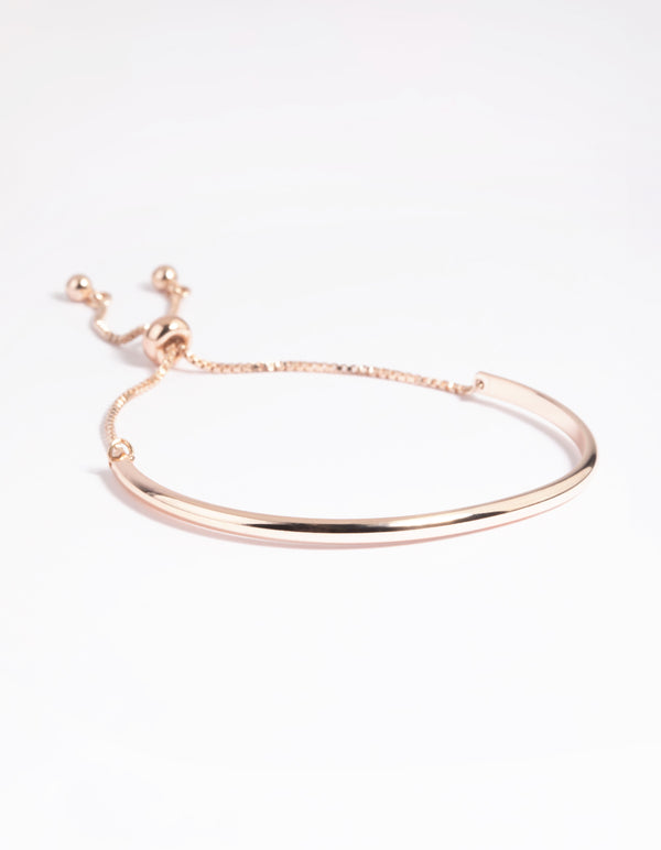 Rose Gold Simple Toggle Cuff Bracelet