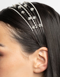 Silver Diamante Star Headband - link has visual effect only