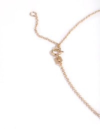 Gold Plated Sterling Silver Green Baguette Necklace - link has visual effect only