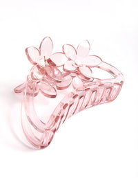 Pink 9cm Flower Claw Clip - link has visual effect only