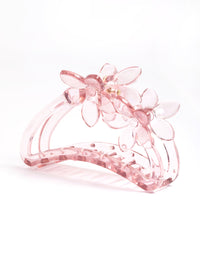 Pink 9cm Flower Claw Clip - link has visual effect only