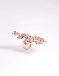 Rose Gold Peacock Statement Ring - link has visual effect only