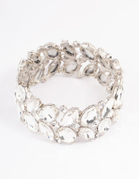 Silver Gem Stretch Bracelet - link has visual effect only