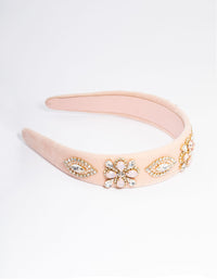 Velvet Embellished Headband - link has visual effect only