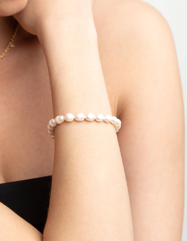 Freshwater Pearl Stretch Bracelet