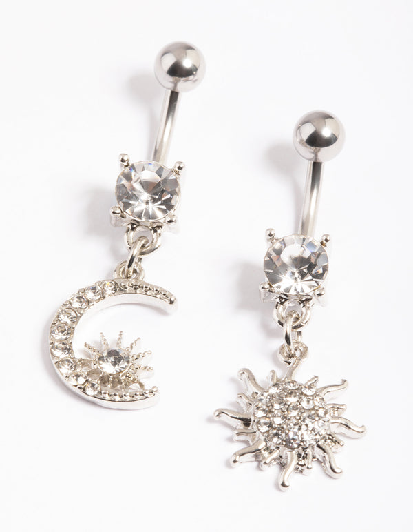 Surgical Steel Luna & Solstice Belly Ring Pack