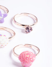 Kids Rose Gold Seaside Ring 6-Pack - link has visual effect only