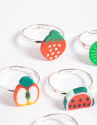 Kids Fimo Fruits Ring 6-Pack - link has visual effect only